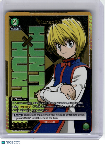 2024 Union Arena—Kurapika #UE02BT/HTR-P-003 HUNTER X HUNTER—Rare Foil