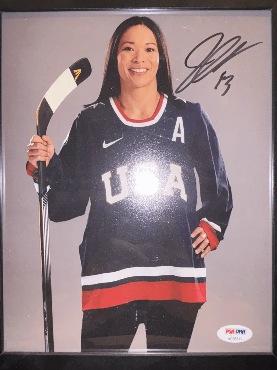 Julie Chu Team USA Signed Photo w/ COA - Papa Joey's Collectibles