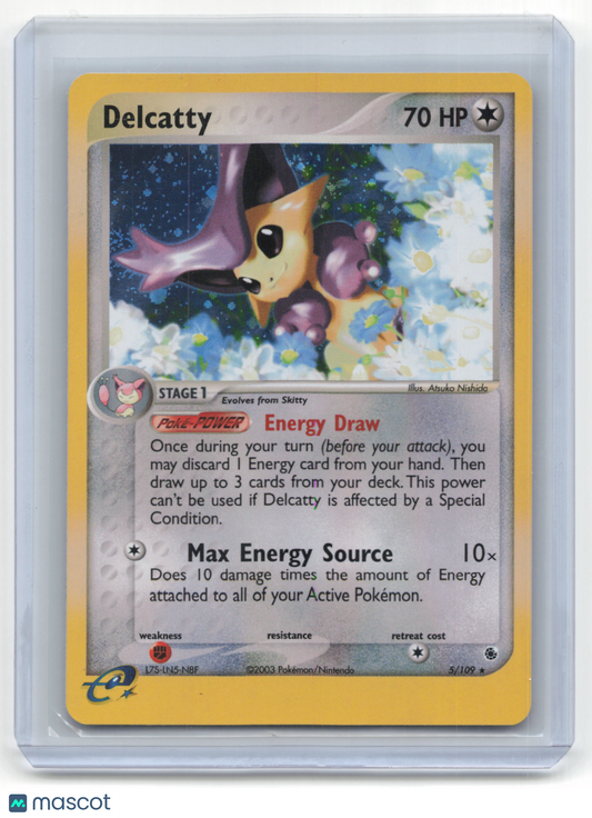 2003 Pokemon Delcatty Ruby & Sapphire #5/109 Near Mint