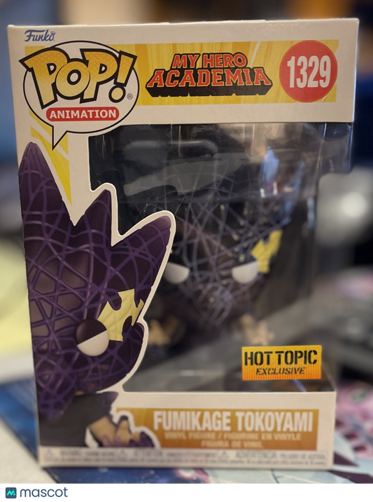 Funko My Hero Academia Fumikage Tokoyami #1329 Very Good Hot Topic Exclusive
