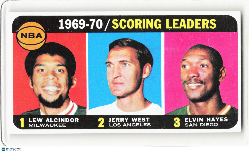Topps 1970 Topps Basketball—Scoring Leaders #1 —Very Good