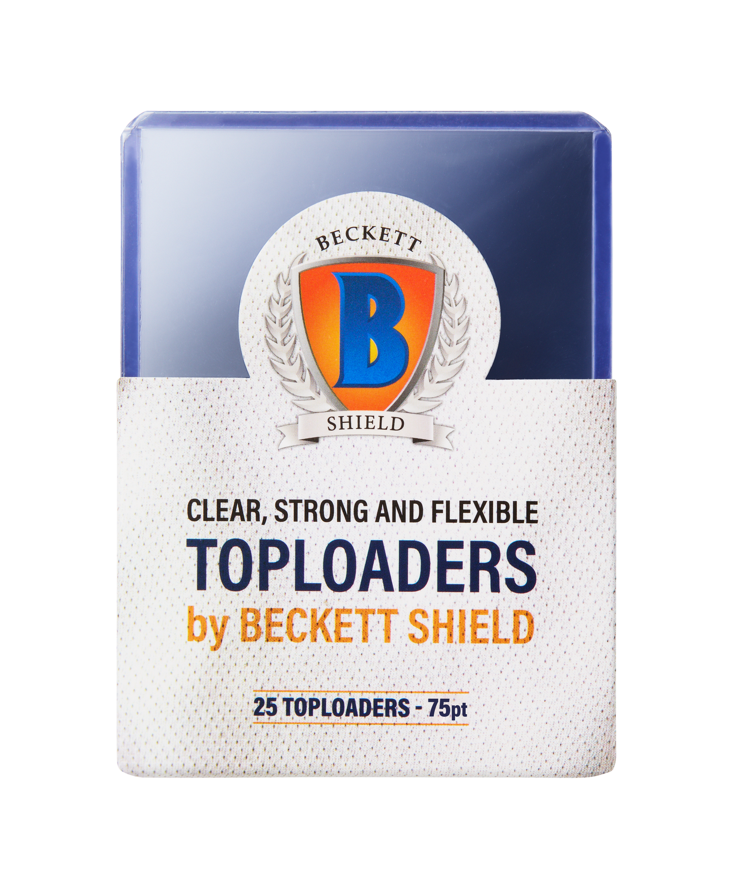 Beckett Shield Standard 75 Pt. Clear Toploader 25 ct.