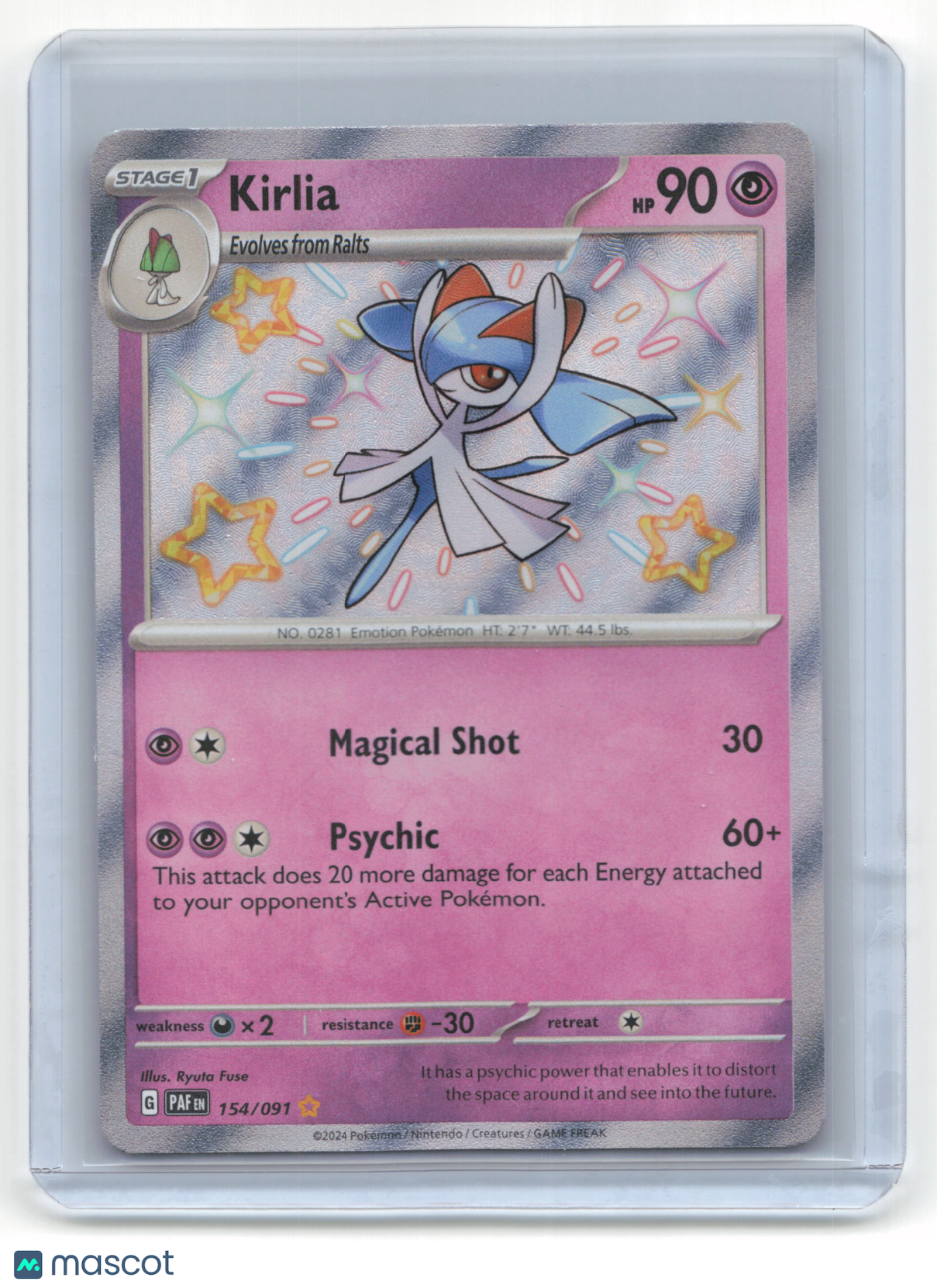 2024 Pokemon TCG Kirlia Paldean Fates #154/091