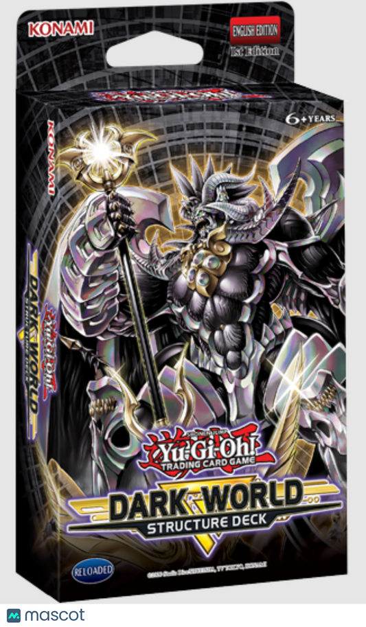 2022 Yugioh Dark World Structure Deck Box