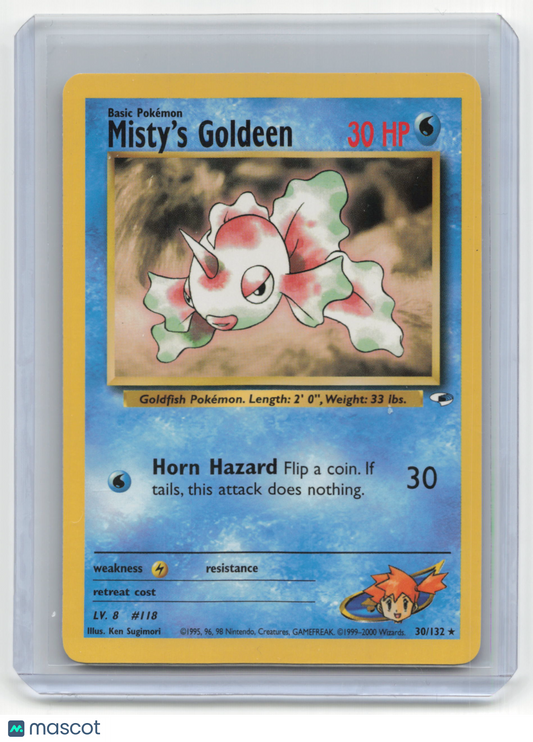 2000 Pokemon TCG Misty's Goldeen Gym Heroes #30/132 Light Played
