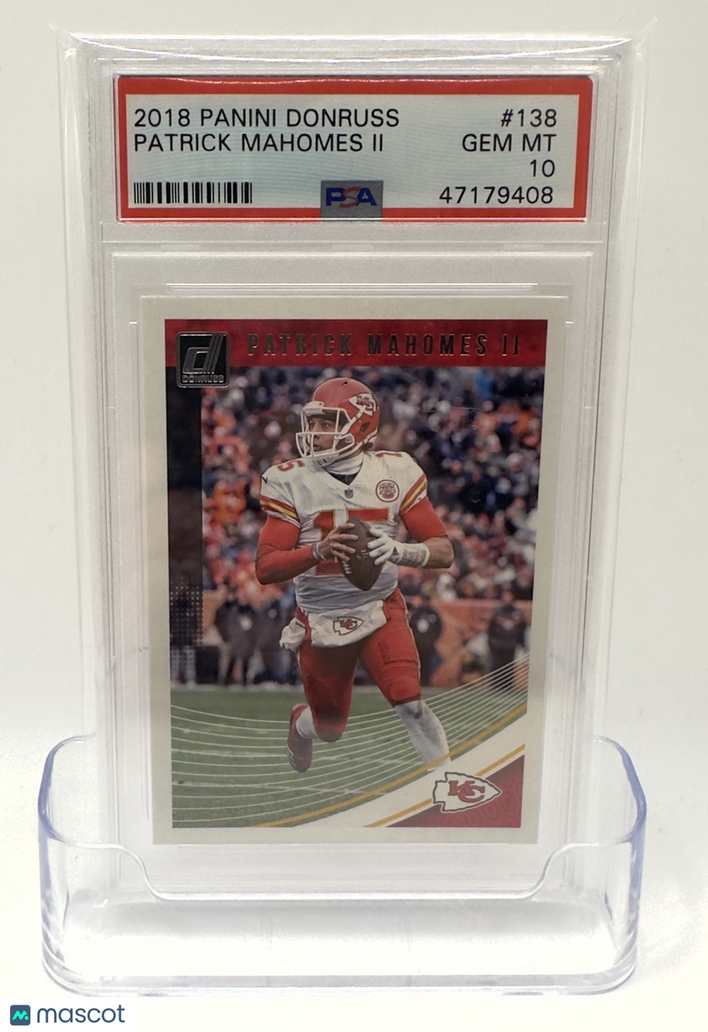 2018 Panini Donruss Football—Patrick Mahomes II #138 —PSA 10