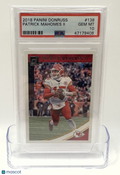 2018 Panini Donruss Football—Patrick Mahomes II #138 —PSA 10
