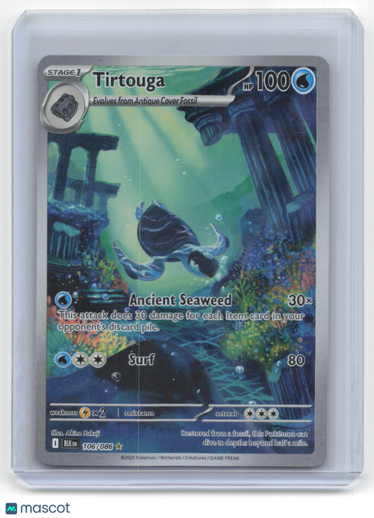 2025 Pokemon TCG Tirtouga Black Bolt #106/086