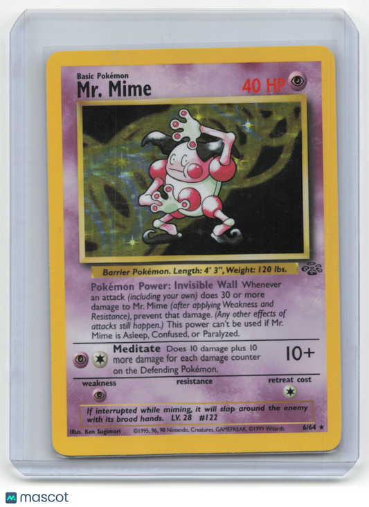 1999 Pokemon TCG Mr. Mime Base Set #6/64