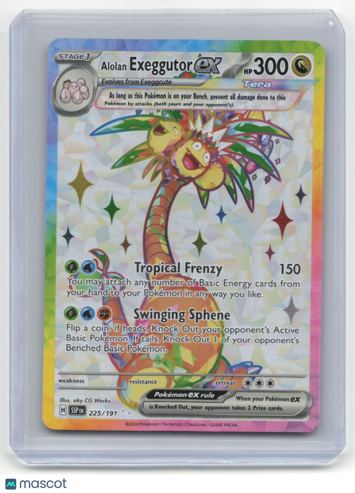 2024 Pokemon Alolan Exeggutor Surging Saprks #225/191