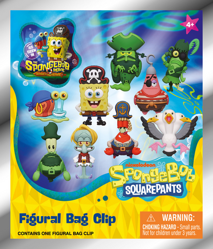 Spongebob Movie 3D Foam Bag Clip