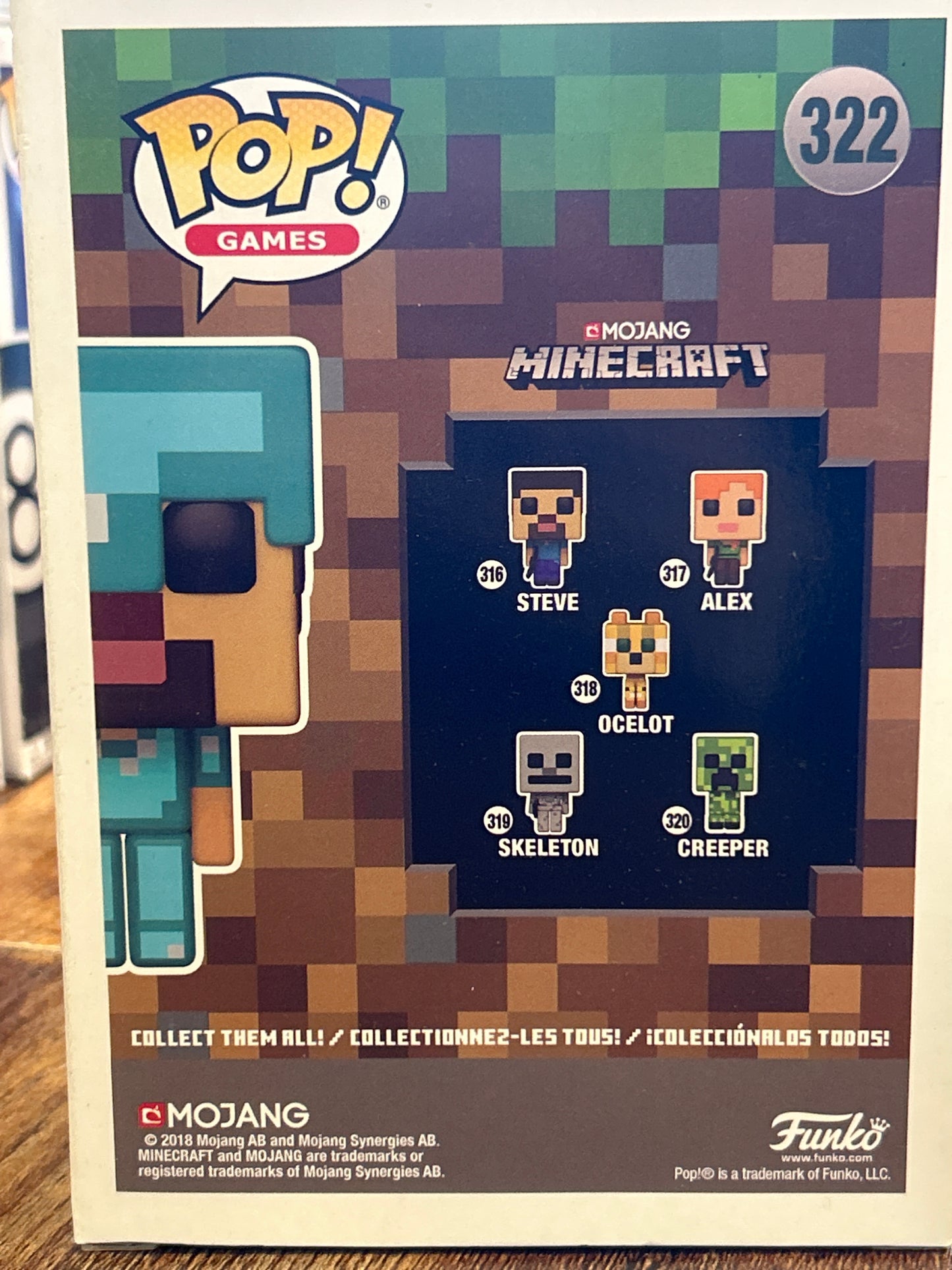Funko Steve in Diamond Armor Good GameStop