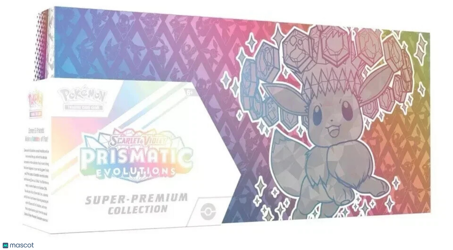 2025 Pokemon Scarlet & Violet Prismatic Evolutions Super Premium Colleciton