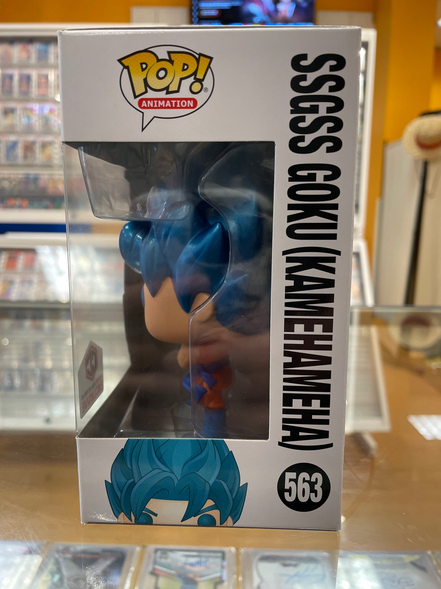 Funko Dragon Ball Super SSGSS Goku (Kamehameha) #563 (VG) CC Exclusive, Metallic