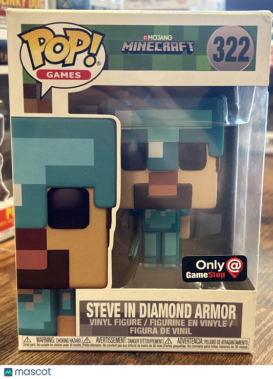 Funko Steve in Diamond Armor Good GameStop