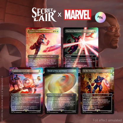 2024 Magic: TG Secret Lair x Marvel's Captain America (Rainbow Foil Edition)