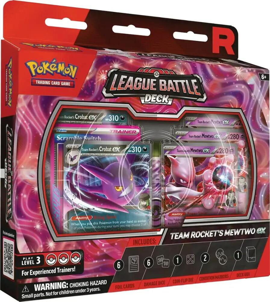 2025 Pokémon TCG: Team Rocket's Mewtwo ex League Battle Deck