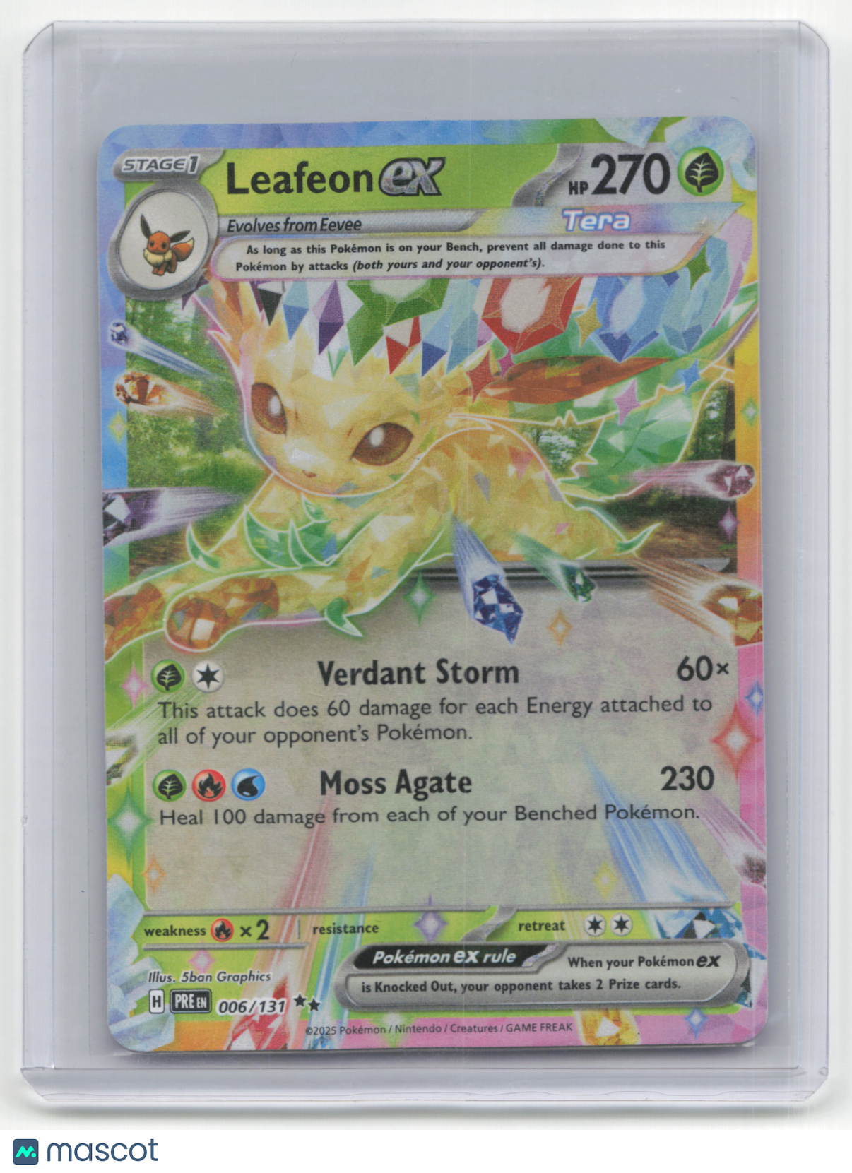 Pokemon TCG Leafeon 2024 Pokemon Scarlet & Violet Paldean Fates #005/137 006/131