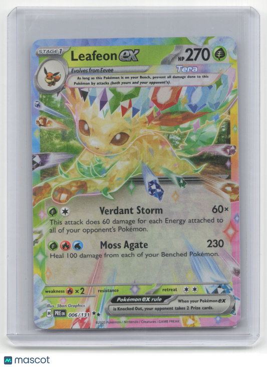 Pokemon TCG Leafeon 2024 Pokemon Scarlet & Violet Paldean Fates #005/137 006/131