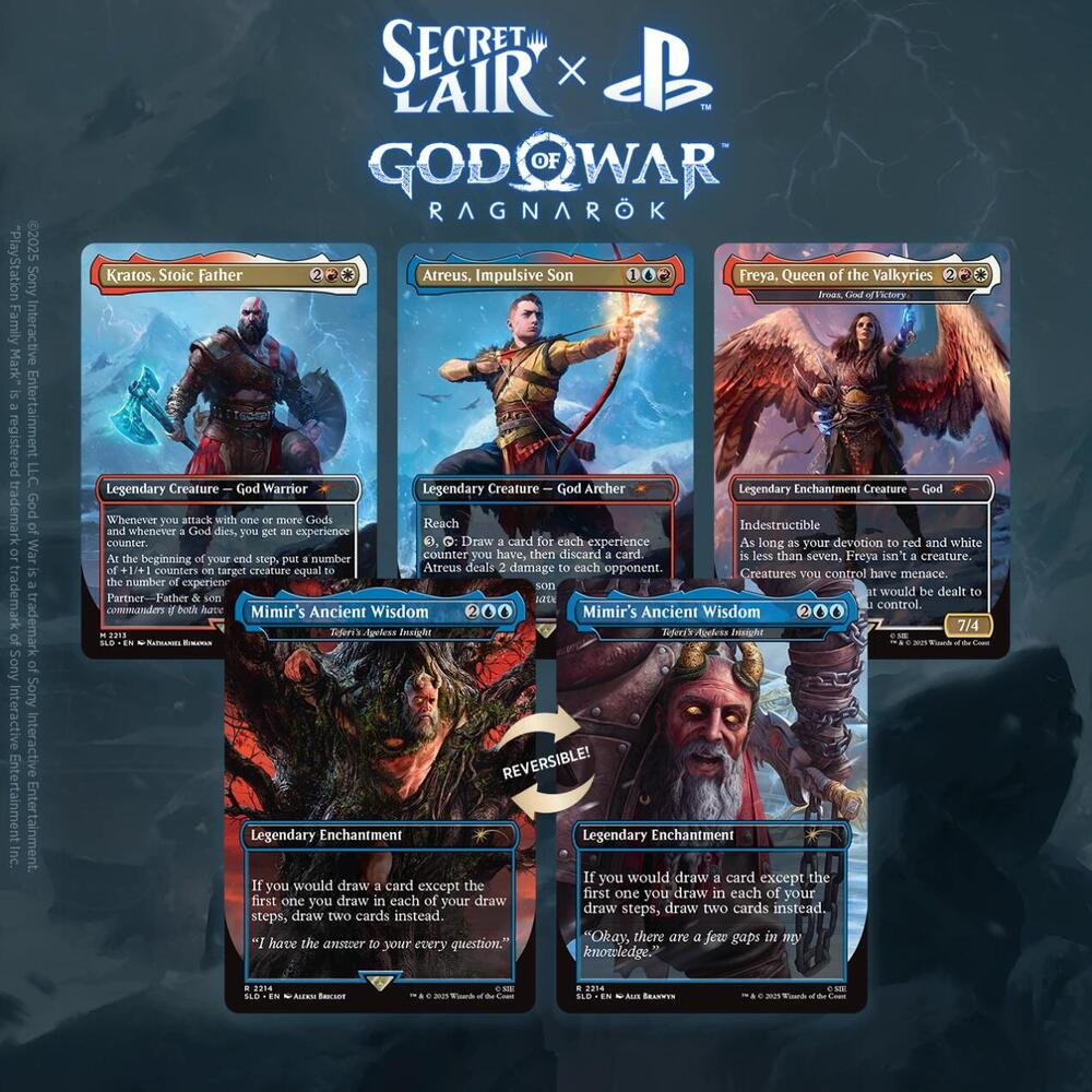 2025 Magic: The Gathering Secret Lair God of War Norse Non-Foil Edition Box
