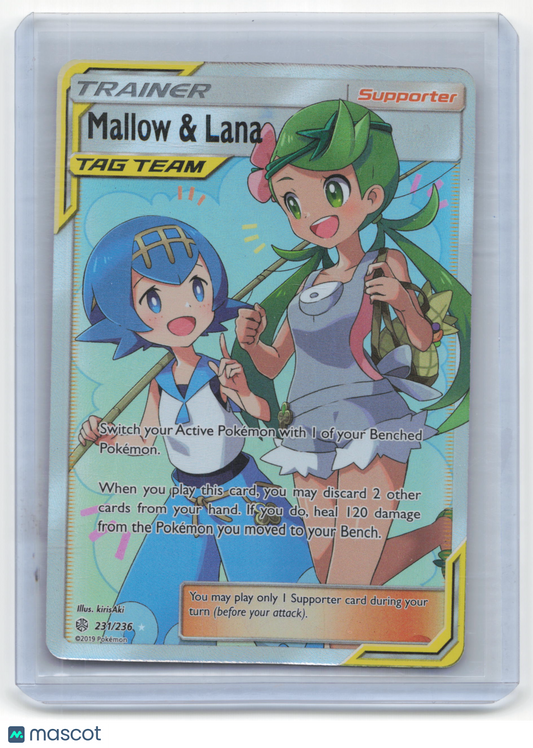 2019 Pokemon Mallow & Lana Cosmic Eclipse Rare Holo #231/236 Near Mint