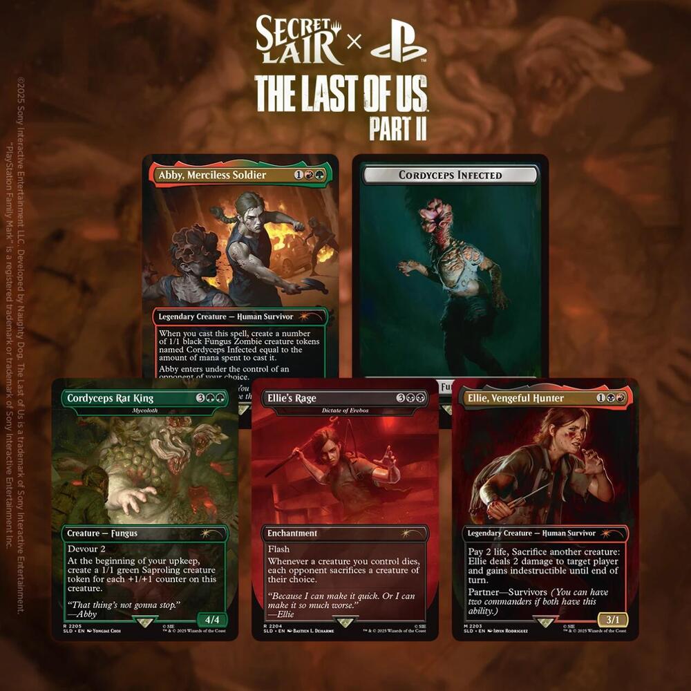 2025 Magic: The Gathering Secret Lair The Last of Us Part 2 Non-Foil Edition Box