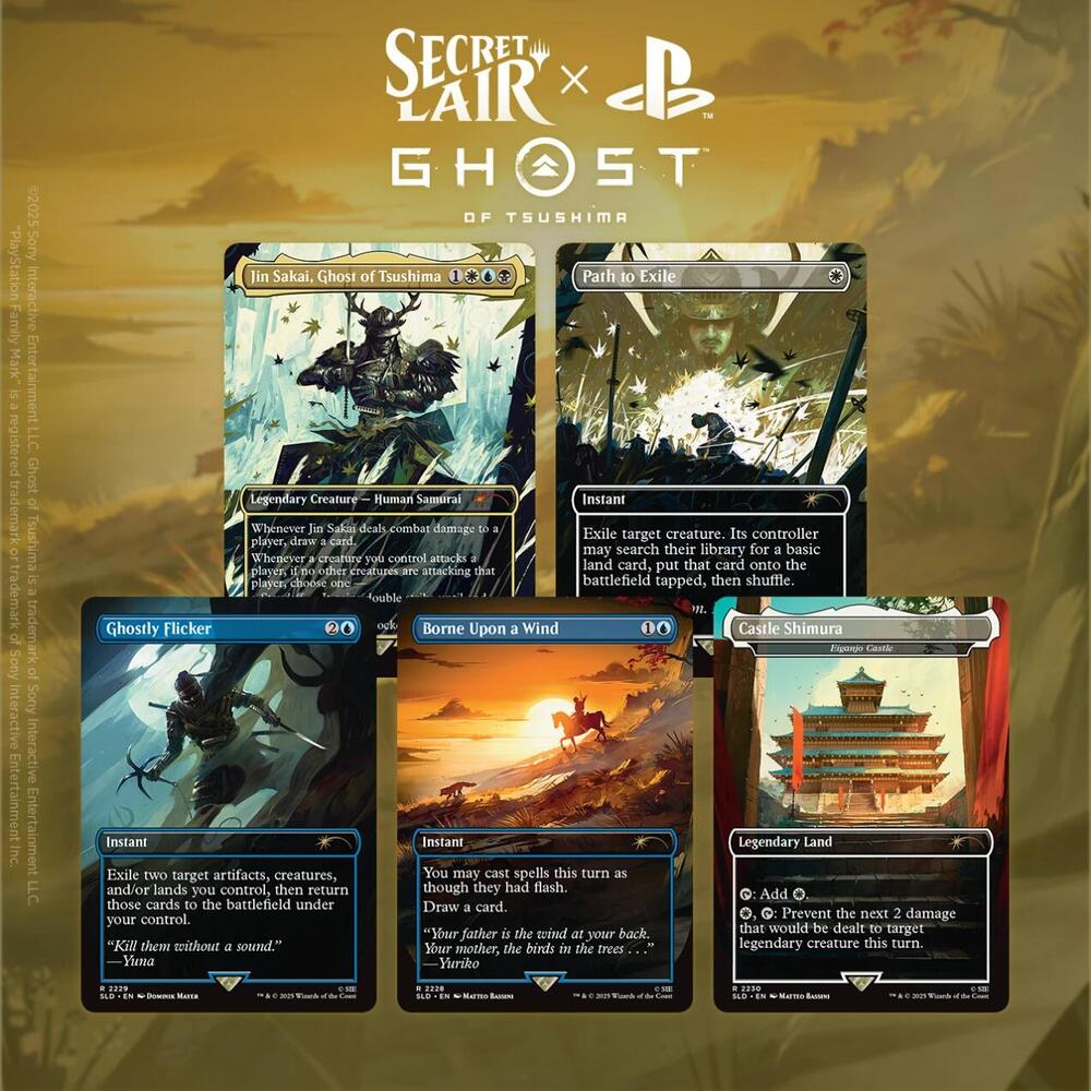 2025 Magic: The Gathering Secret Lair Ghost of Tsushima Non-Foil Edition Box