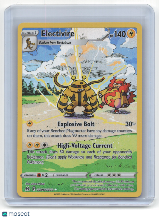 2023 Pokemon Electivire Crown Zenith #GG08/GG70