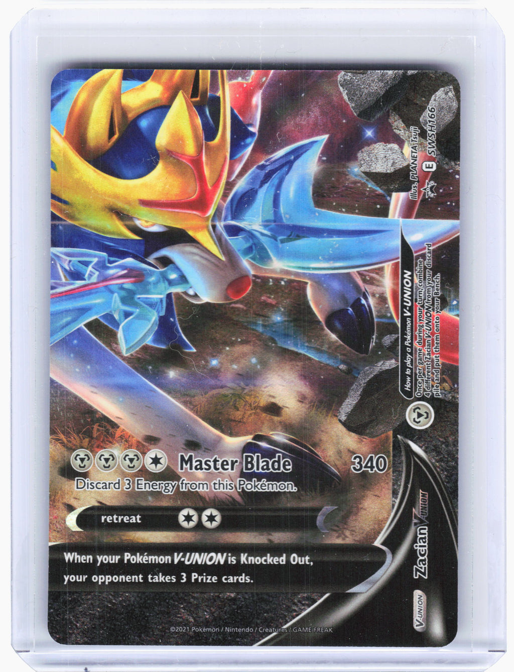 2021 Pokemon—Zacian V-Union [Set of 4] #163-165 Sword & Shield—Black Star Promo