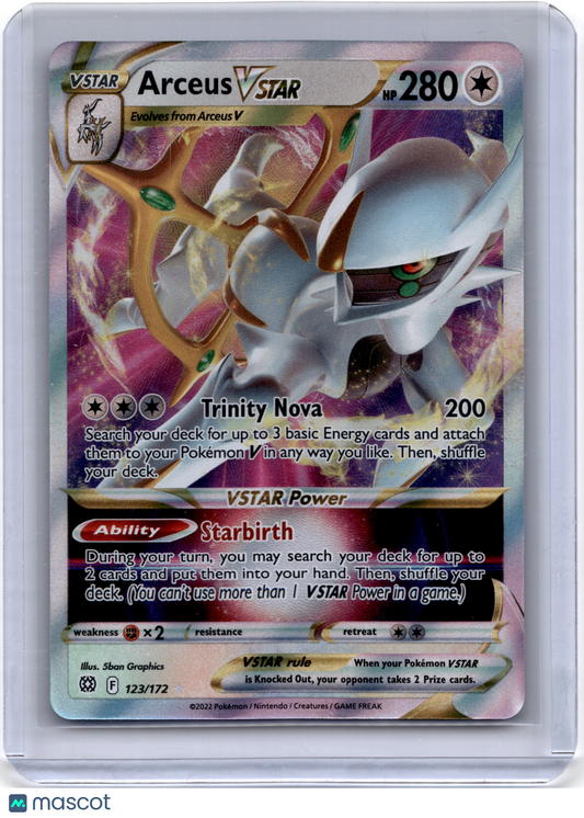 2022 Pokemon TCG Arceus Vstar Brilliant Stars #123/172
