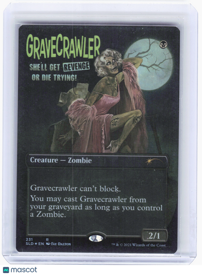 2021 Magic: The Gathering—Gravecrawler #231 Secret Lair Drop—Rare Foil