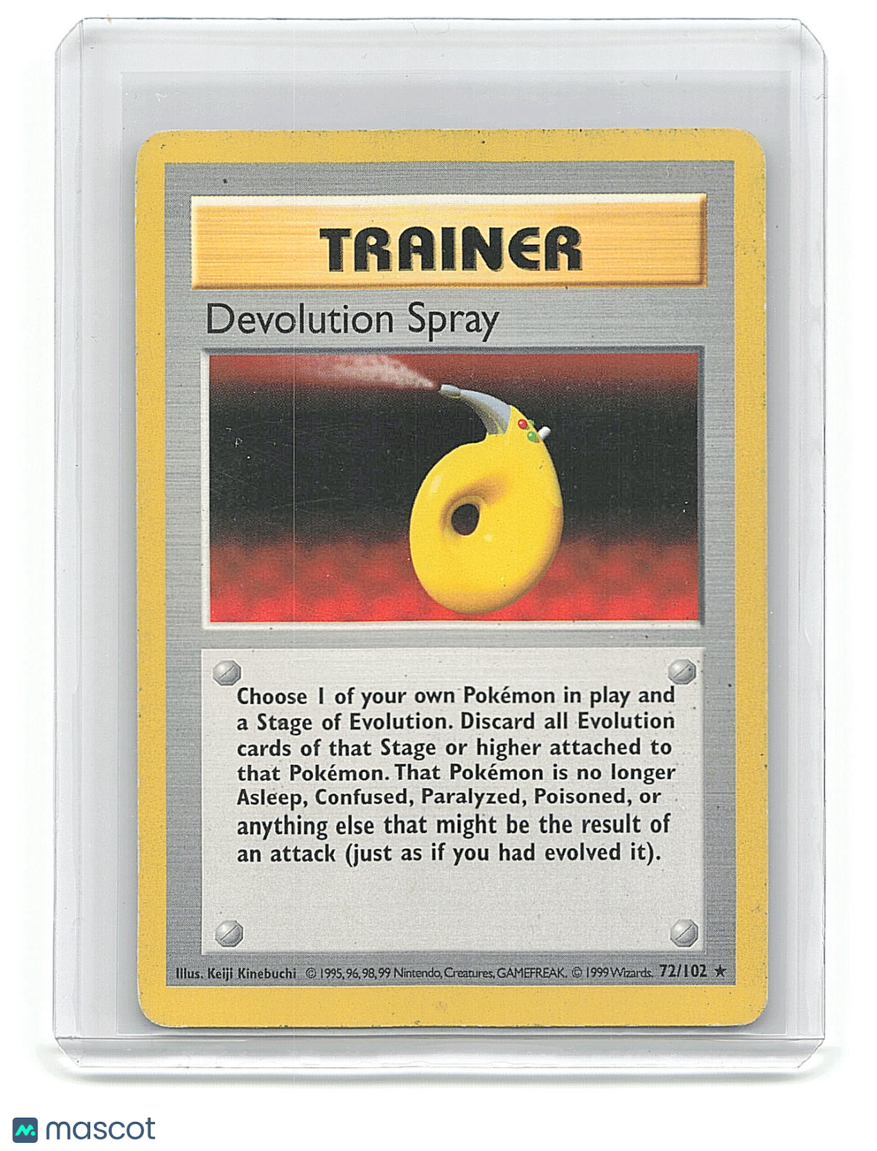 1999 Pokemon Devolution Spray #72/102 Shadowless