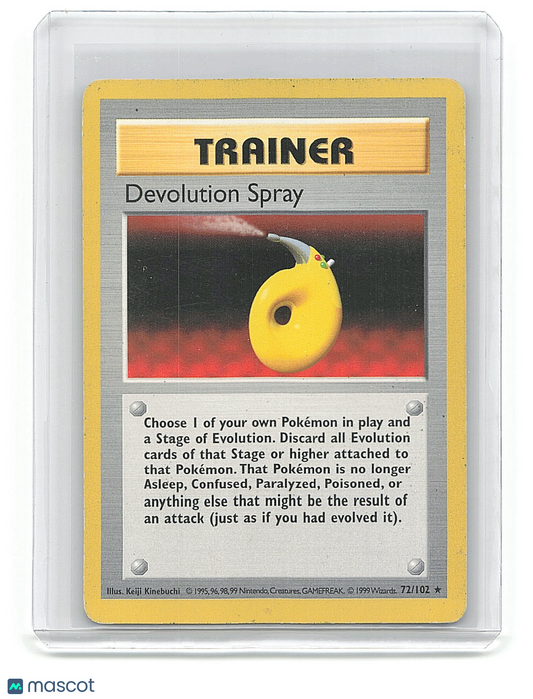 1999 Pokemon Devolution Spray #72/102 Shadowless