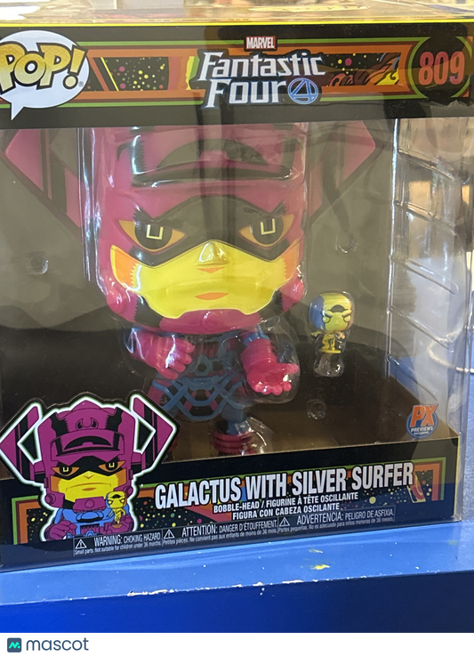 Funko Galactus with Silver Surfer Fantastic Four Very Good PX Previews