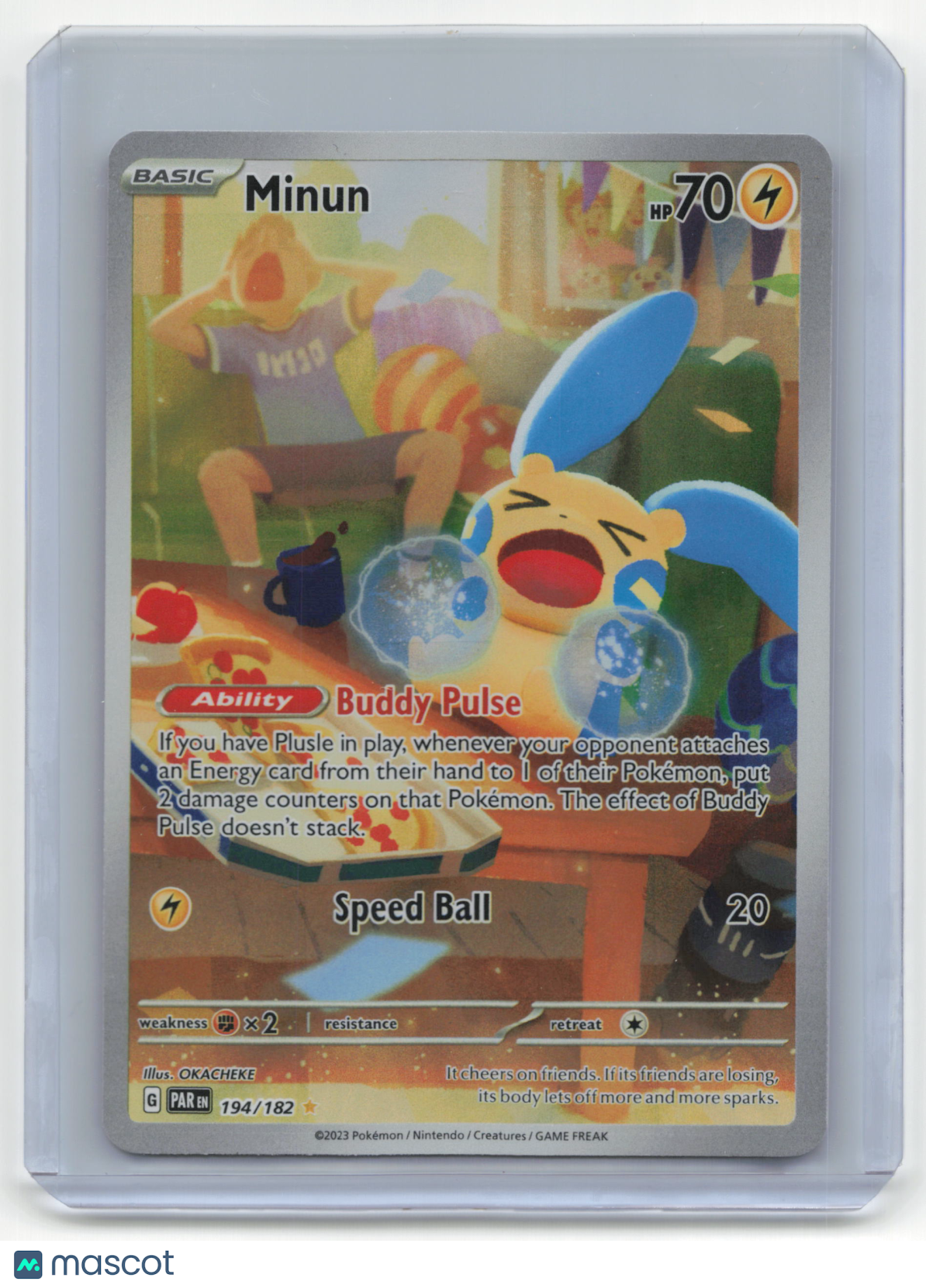 2023 Pokemon TCG Minun Paradox RIft #194/182