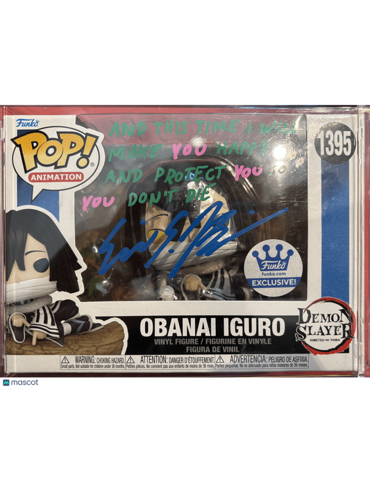 2023 Funko Demon Slayer Obanai Iguro #1395 Autographed No COA Sealed Boxes