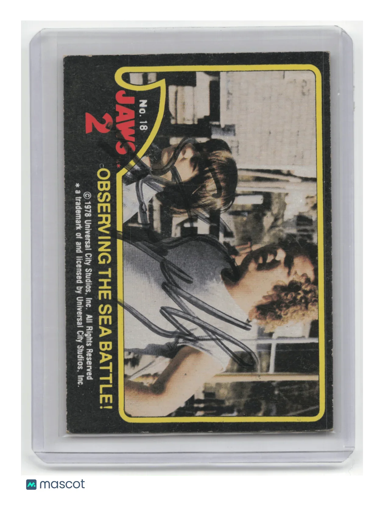 Universal Studios 1978 Jaws 2 #18 Steven Spielberg Autographed - Papa Joey's Collectibles