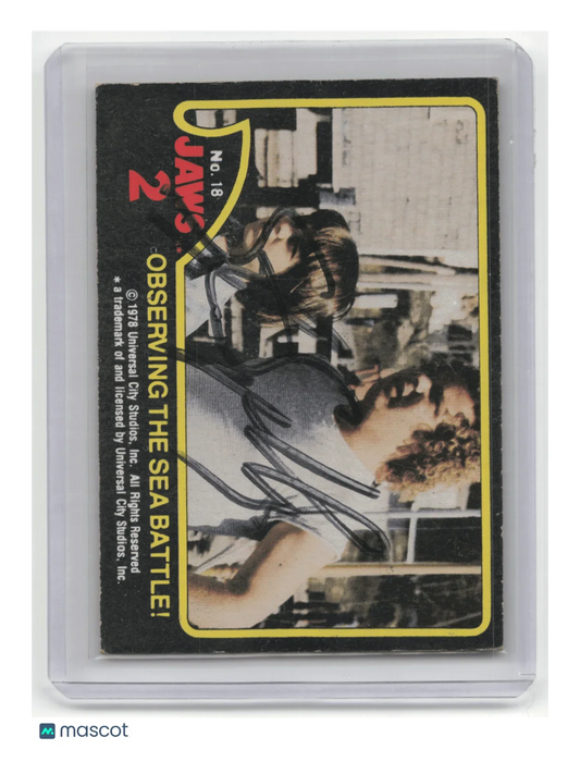 Universal Studios 1978 Jaws 2 #18 Steven Spielberg Autographed - Papa Joey's Collectibles