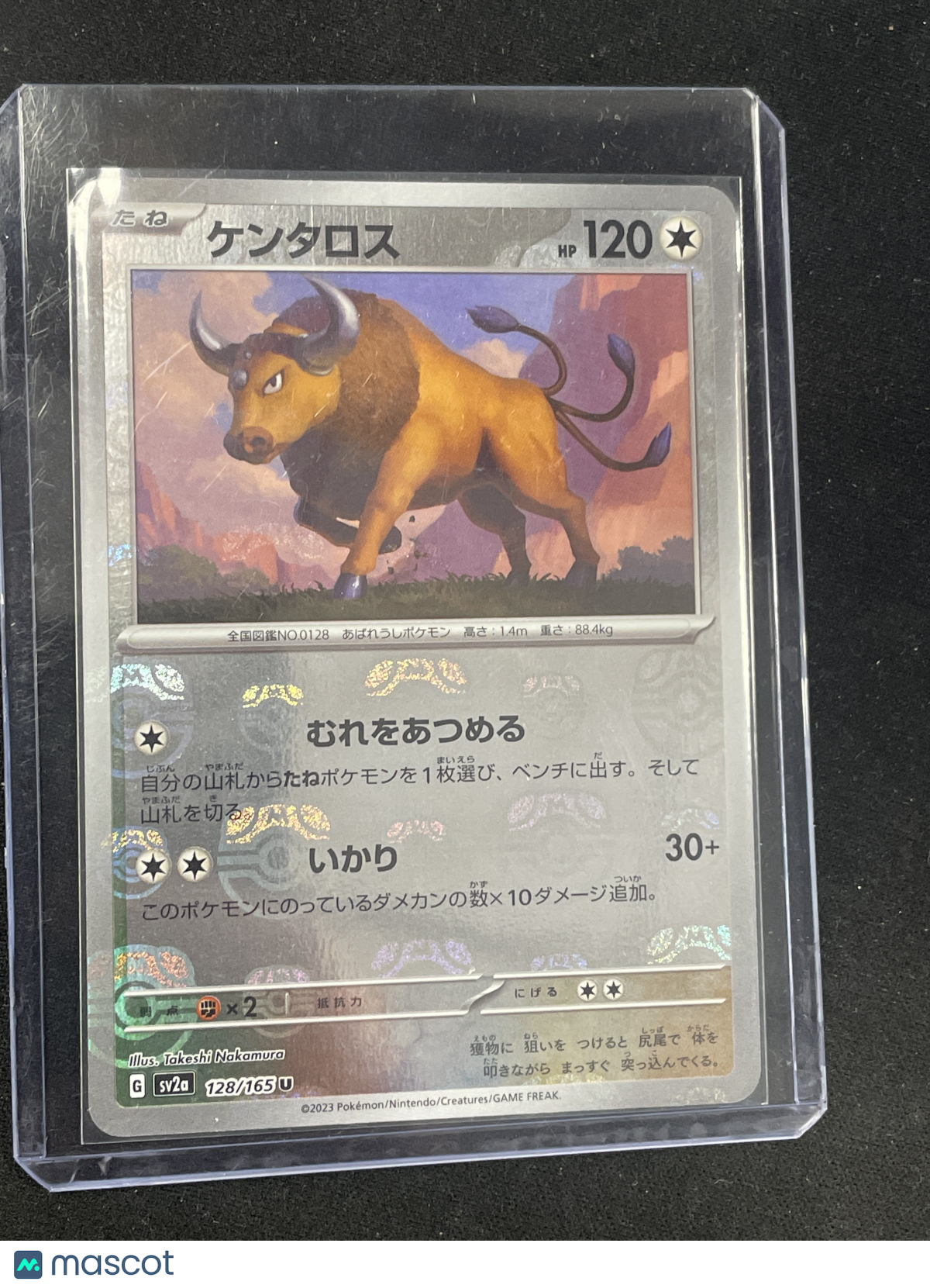 2023 Pokémon TCG Tauros #128/165 Master Ball