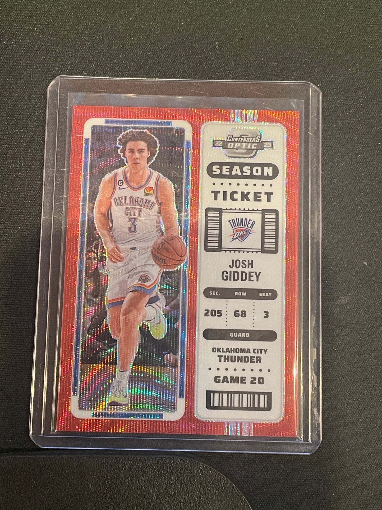 Contenders Optic Basketball Josh Giddey Red Asia #93