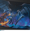 Ultra PRO | Magic: The Gathering Final Fantasy Playmat (Bahamut and Ifrit, Holo) - Papa Joey's Collectibles