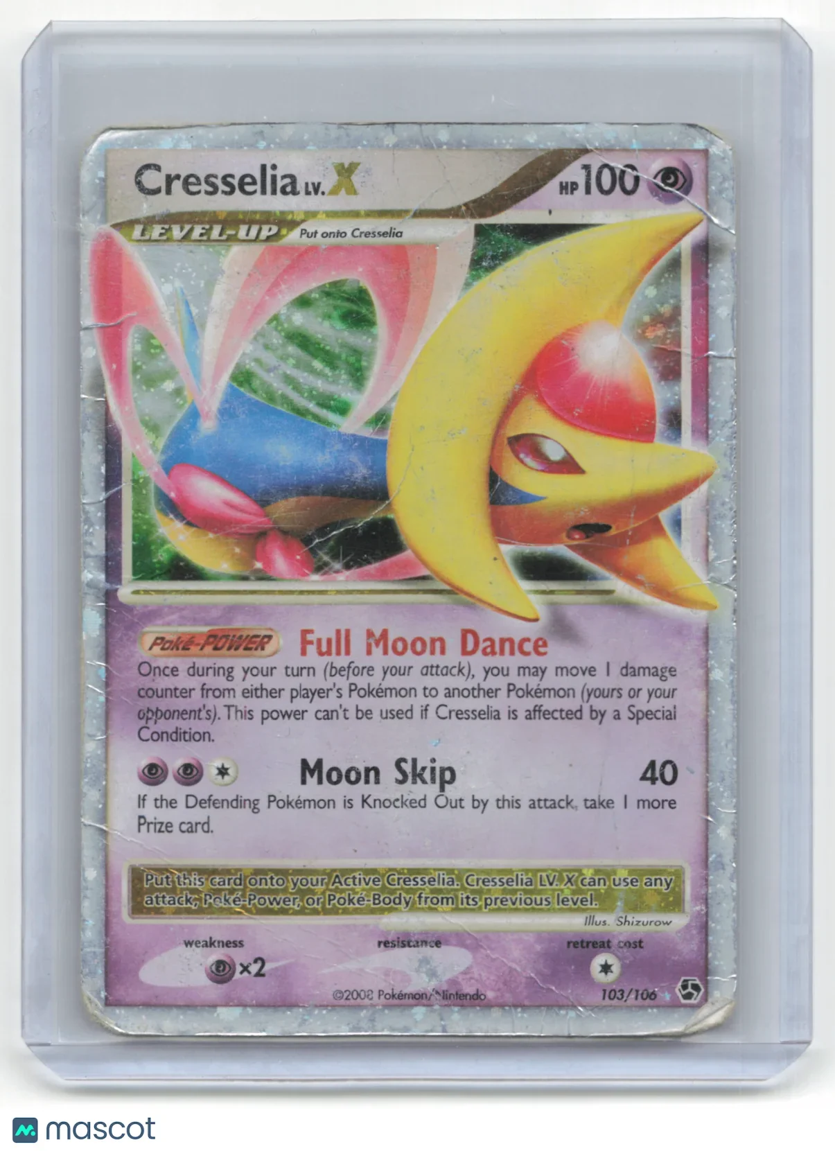 2008 Pokemon TCG Cresselia Great Encounters #103/106 Damaged - Papa Joey's Collectibles