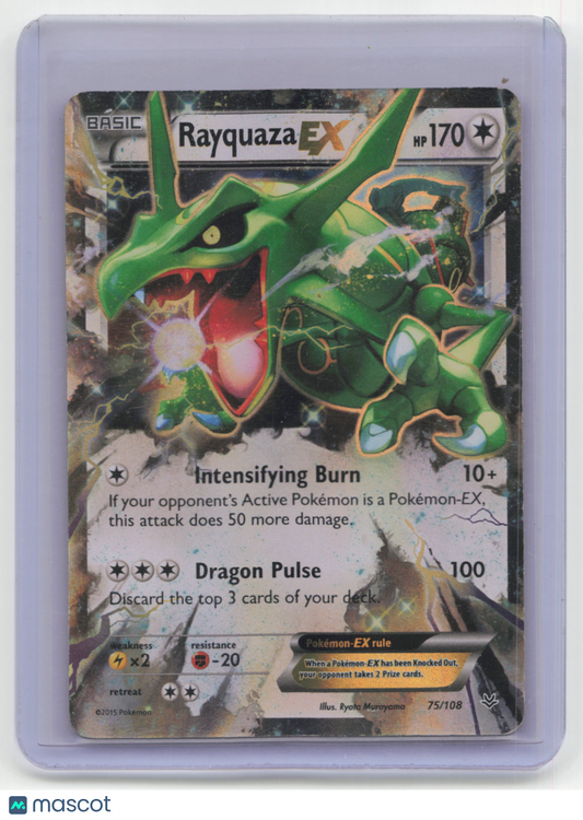 2015 Pokemon Rayquaza EX Roaring Skies #75/108 Mod Played
