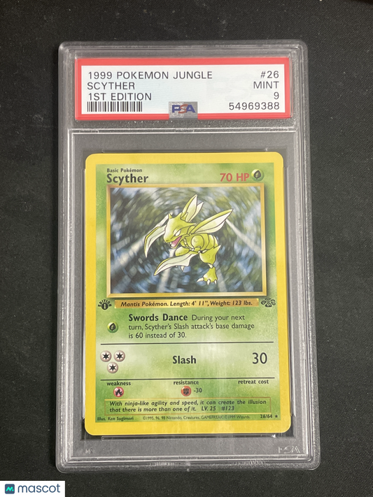 Scyther 1999 Pokemon Jungle #26 1ST Edition PSA 9