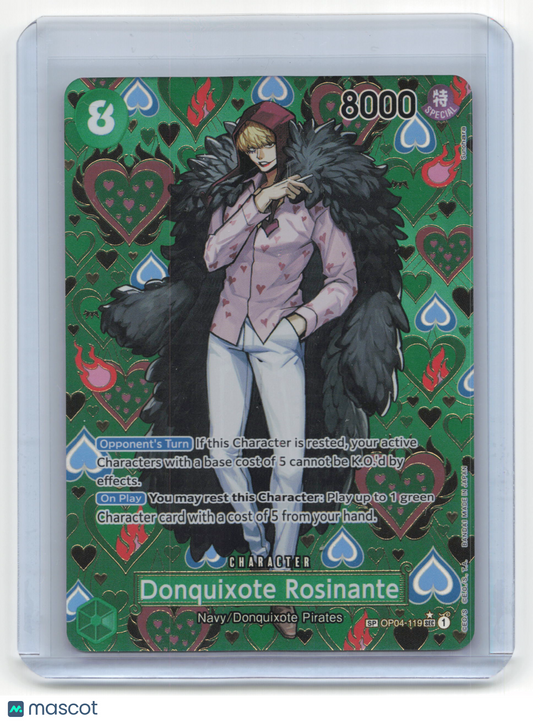 2023 One PieceTCG Donquixote Rosinante Kingdoms of Intrigue #OP04-119 Foil