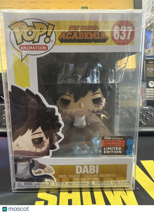 Funko My Hero Academia Dabi 637 2019 Fall Convention Limited Edition