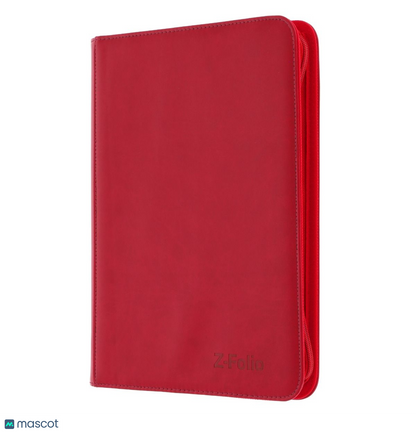 BCW Red 9-Pocket 360-ct. Standard size Z-Folio Binder - Papa Joey's Collectibles