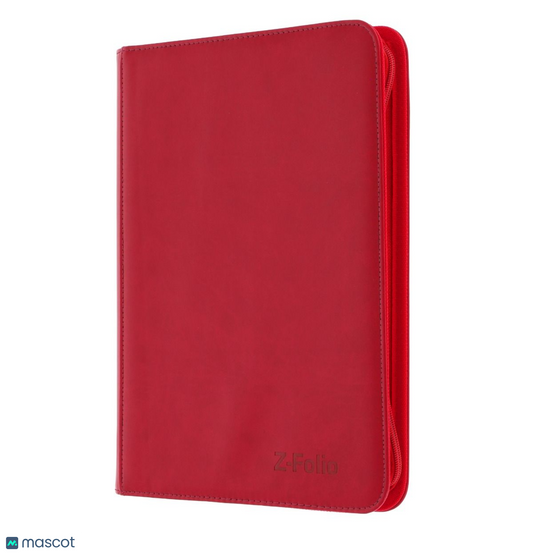 BCW Red 9-Pocket 360-ct. Standard size Z-Folio Binder