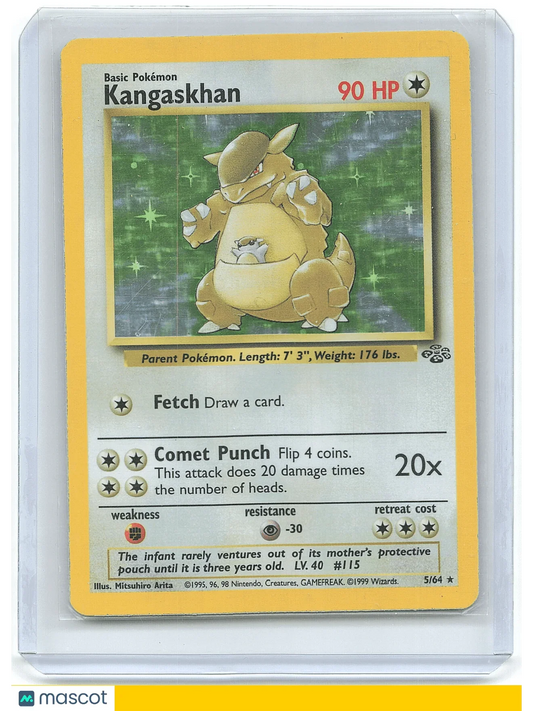 1999 Pokemon Kangaskhan #5/64 holo - Papa Joey's Collectibles