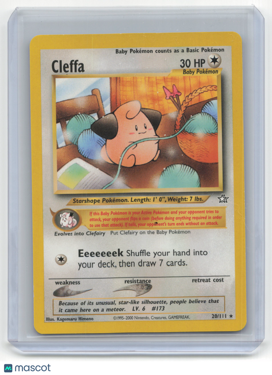 2000 Pokemon Cleffa Neo Genesis #20/111 Basic